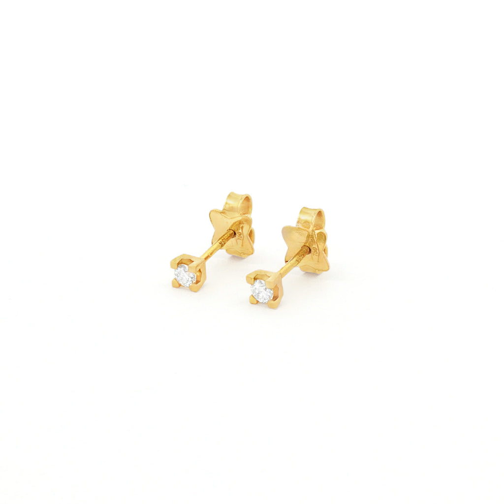 ARETES CON DIAMANTES