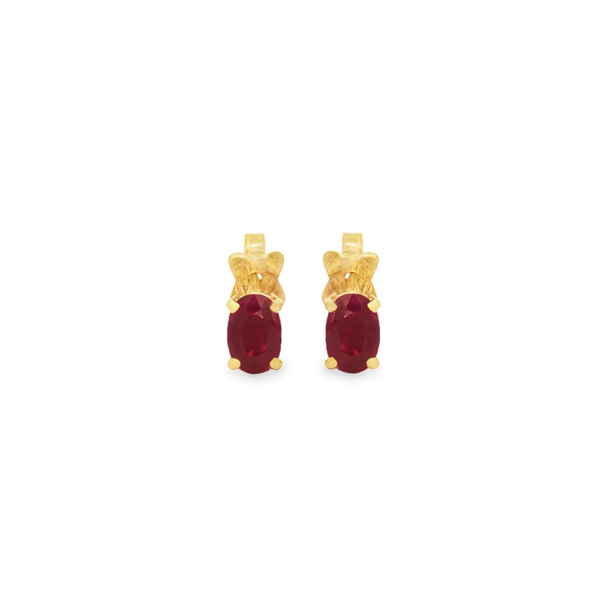ARETES CON RUBÍES