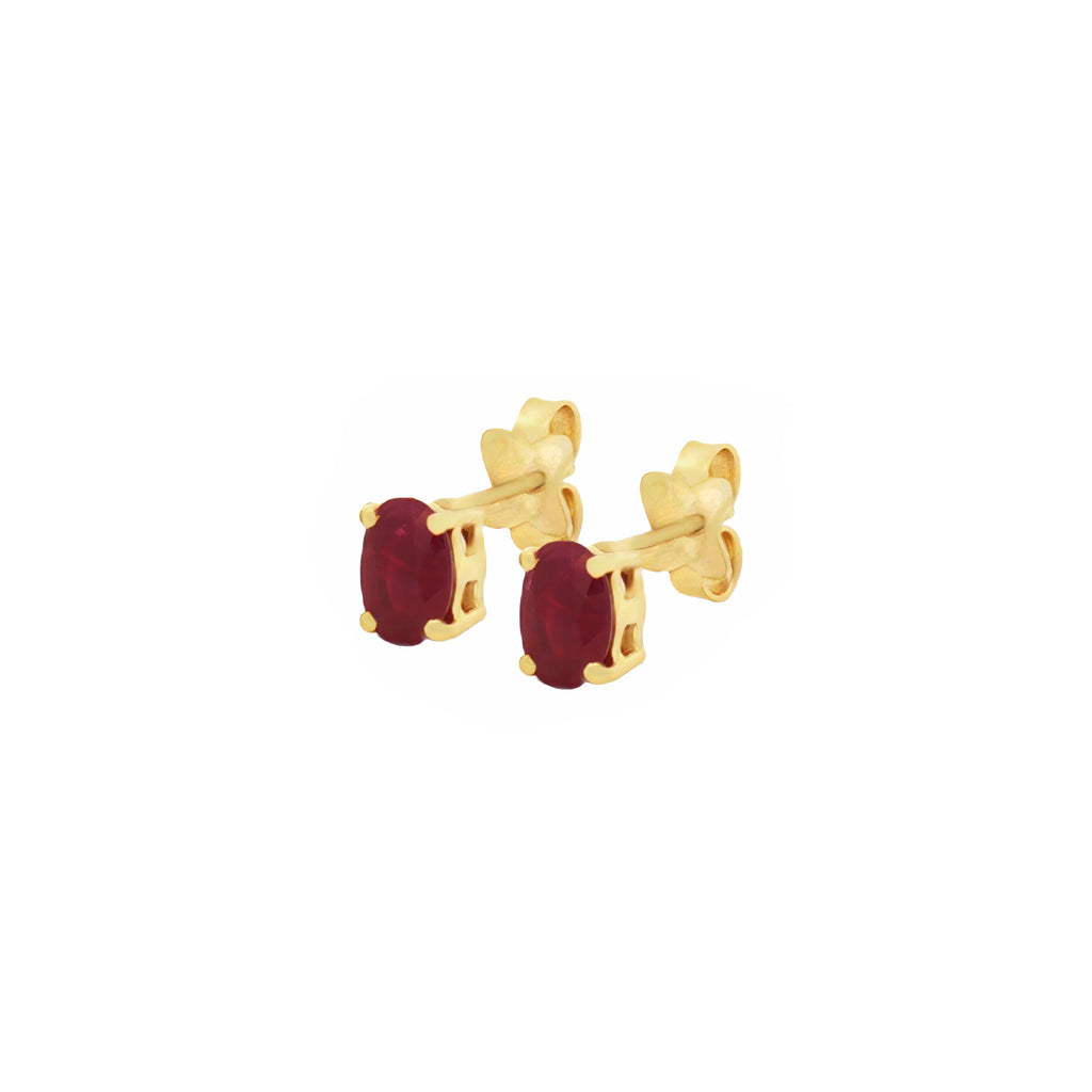 ARETES CON RUBÍES