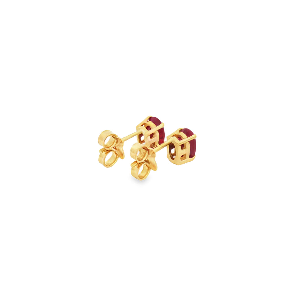 ARETES CON RUBÍES