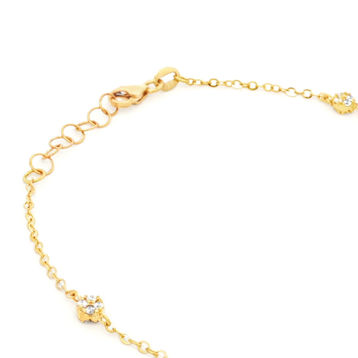 PULSERA FLOR CON ZIRCONES