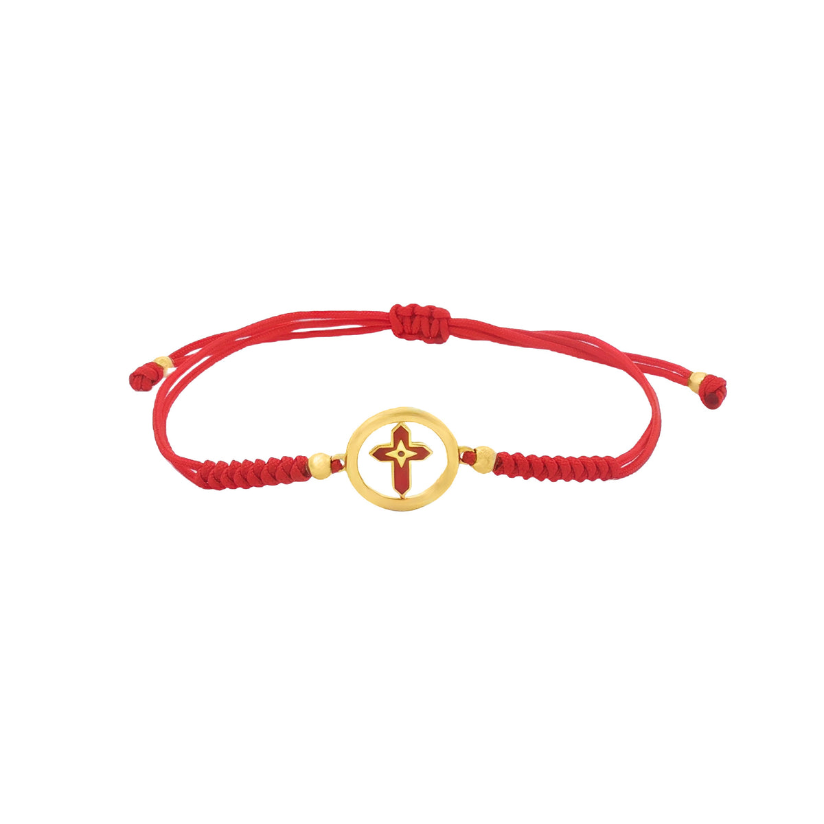 PULSERA DE HILO ROJO CON CRUZ
