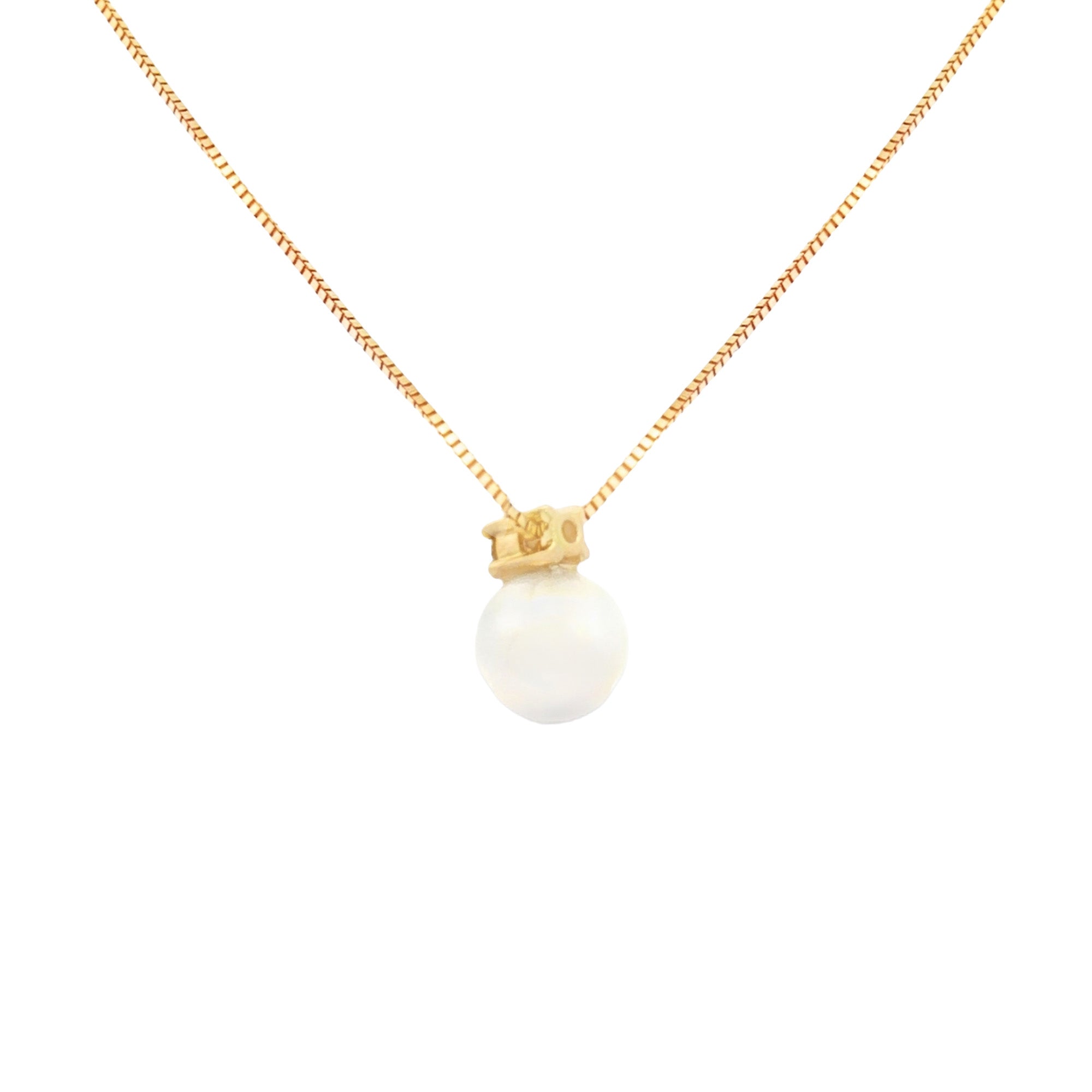 GARGANTILLA PERLA Y DIAMANTE