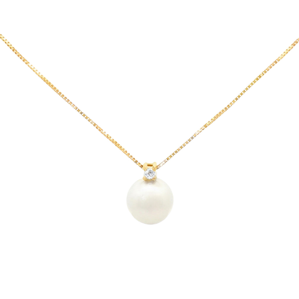 GARGANTILLA PERLA Y DIAMANTE