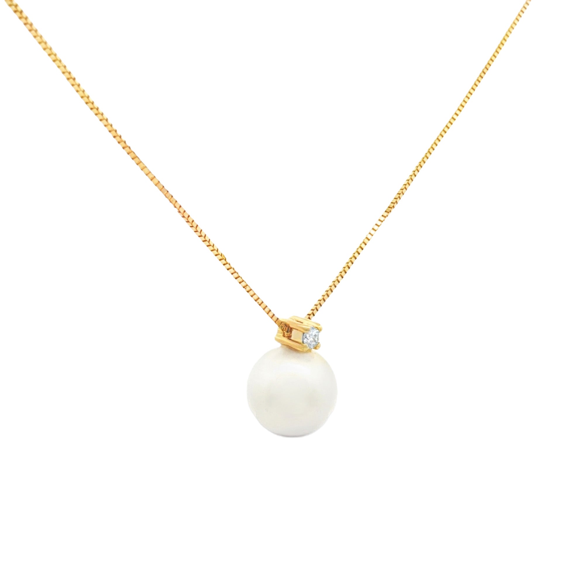 GARGANTILLA PERLA Y DIAMANTE