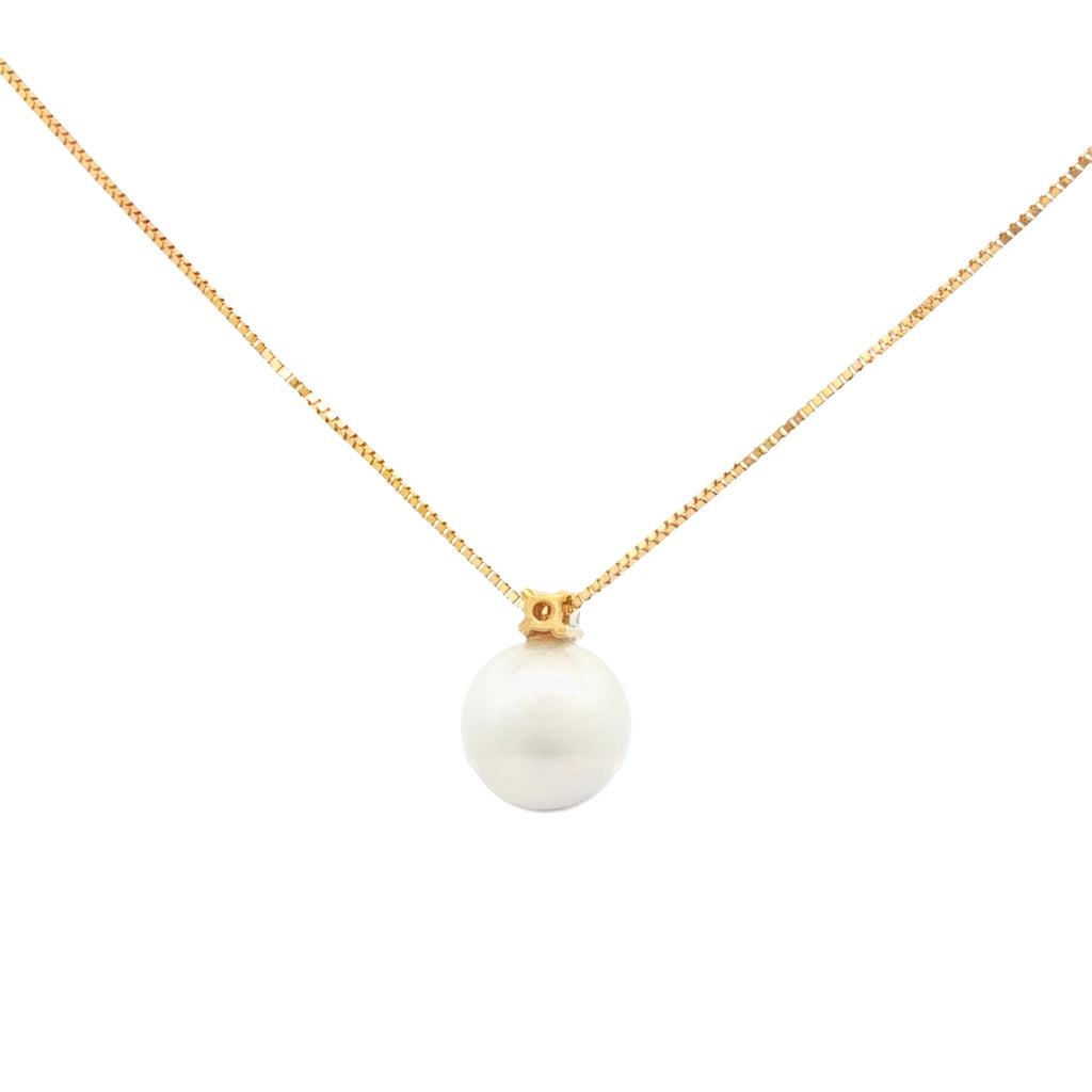 GARGANTILLA PERLA Y DIAMANTE