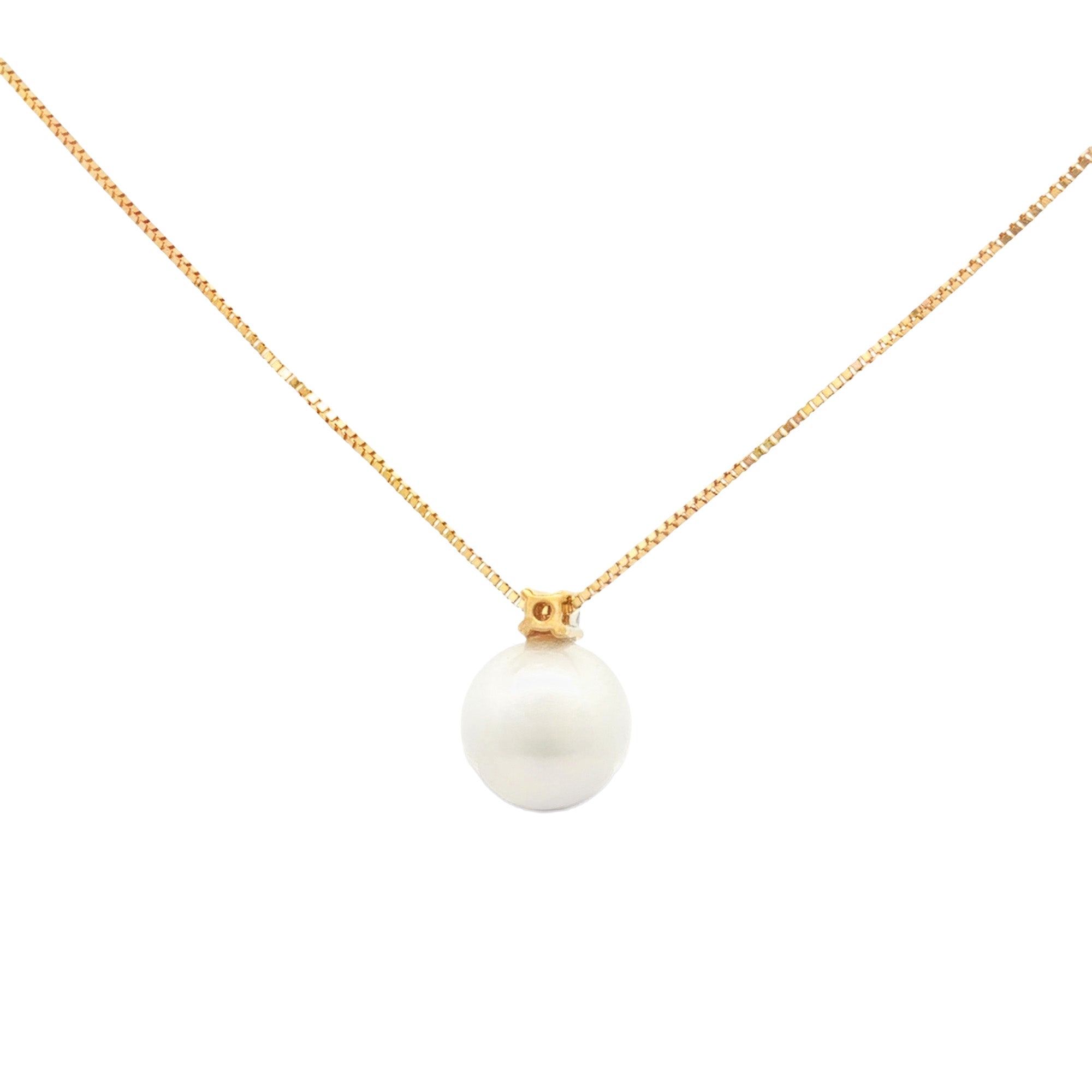 GARGANTILLA PERLA Y DIAMANTE