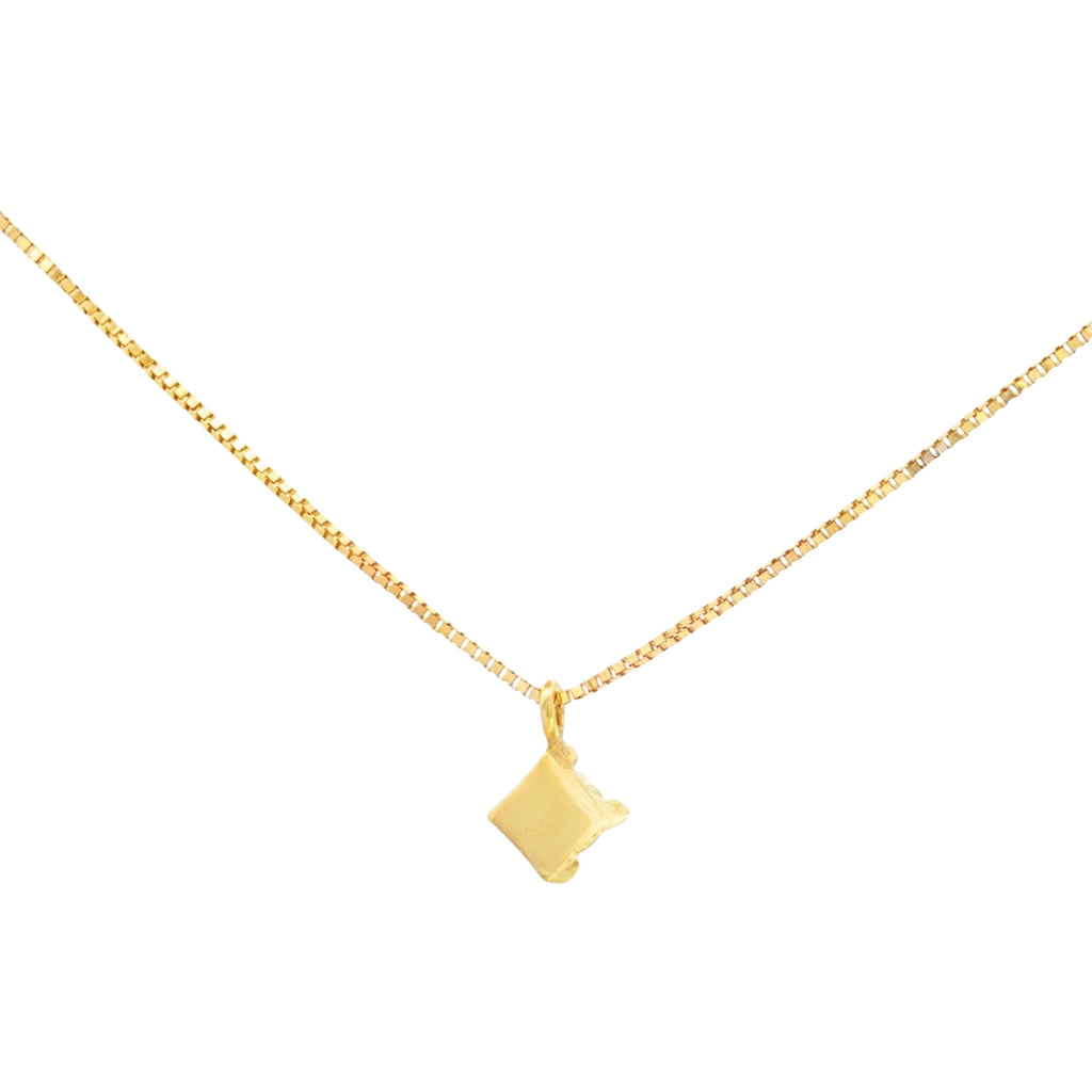 GARGANTILLA ROMBO CON DIAMANTE
