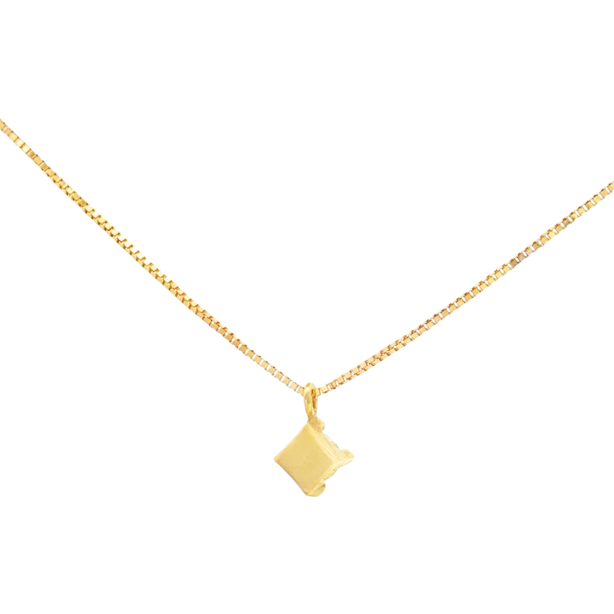 GARGANTILLA ROMBO CON DIAMANTE