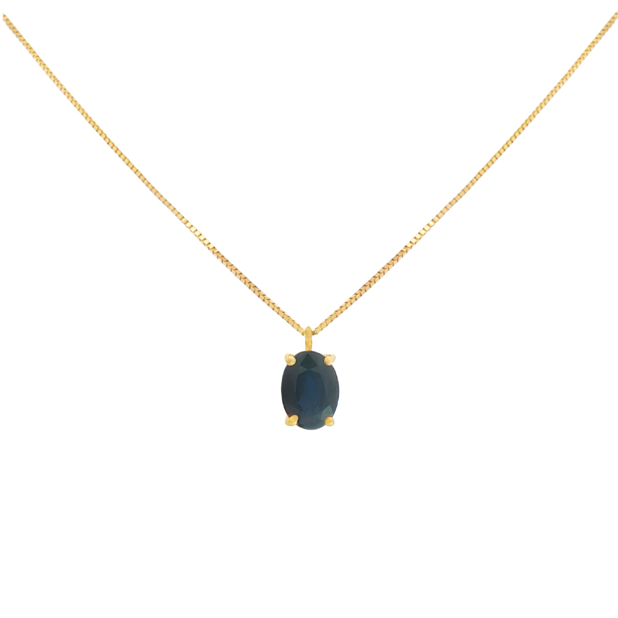 GARGANTILLA ZAFIRO OVAL