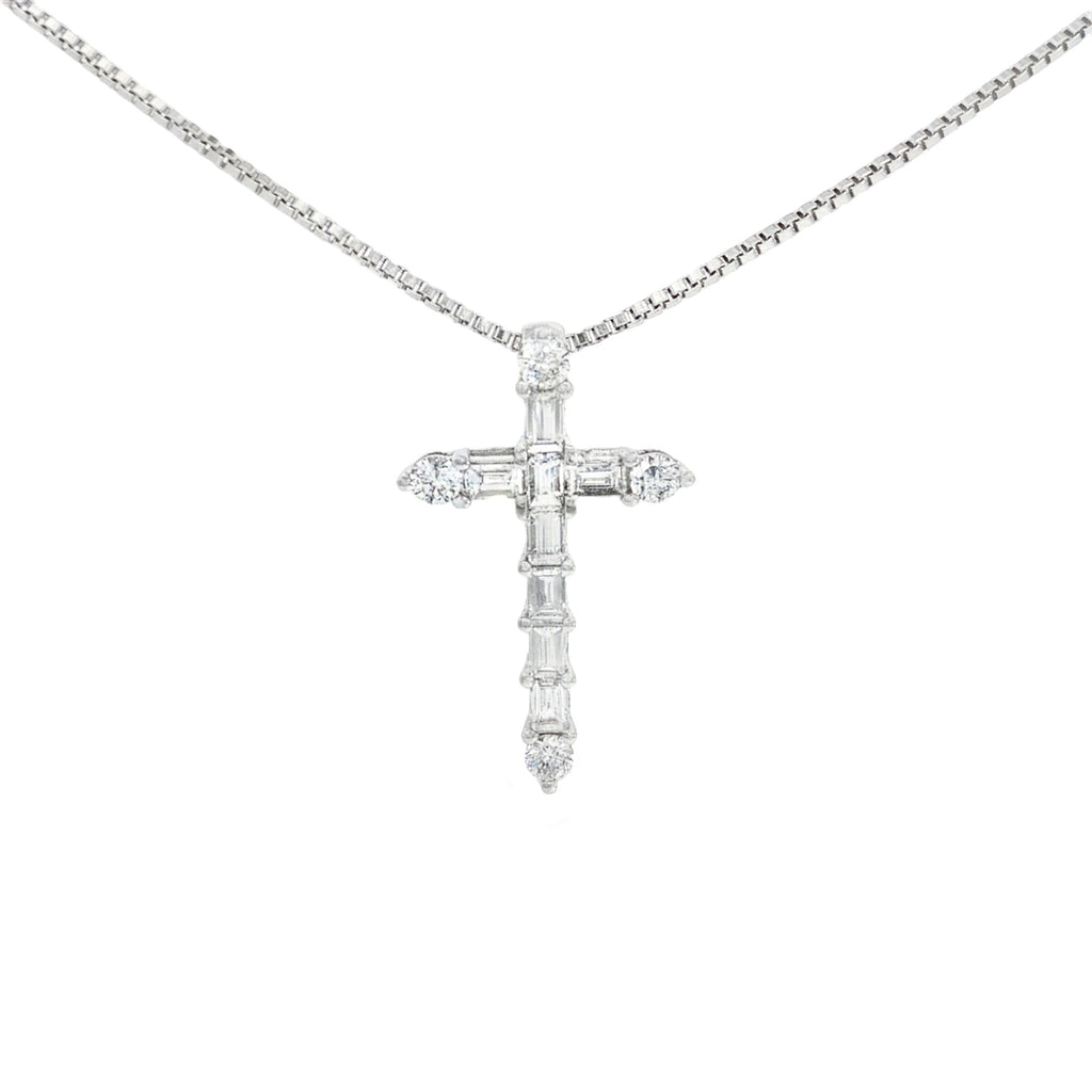 DIJE CRUZ DIAMANTES BAGUETTE