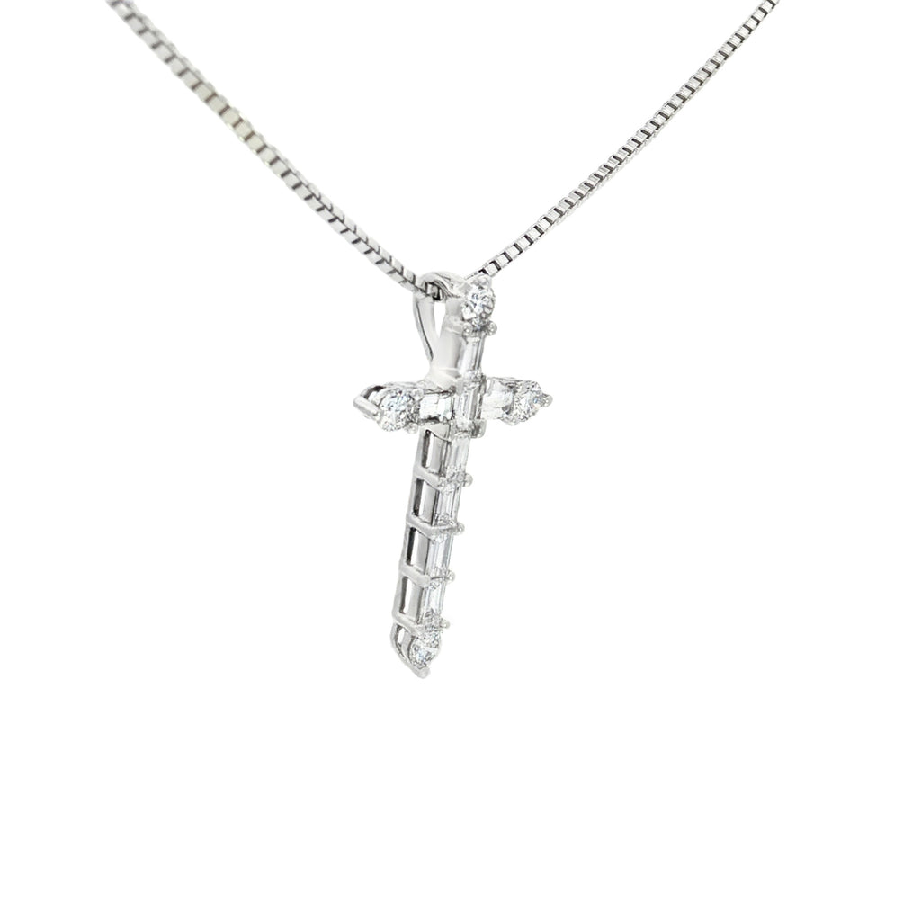 DIJE CRUZ DIAMANTES BAGUETTE