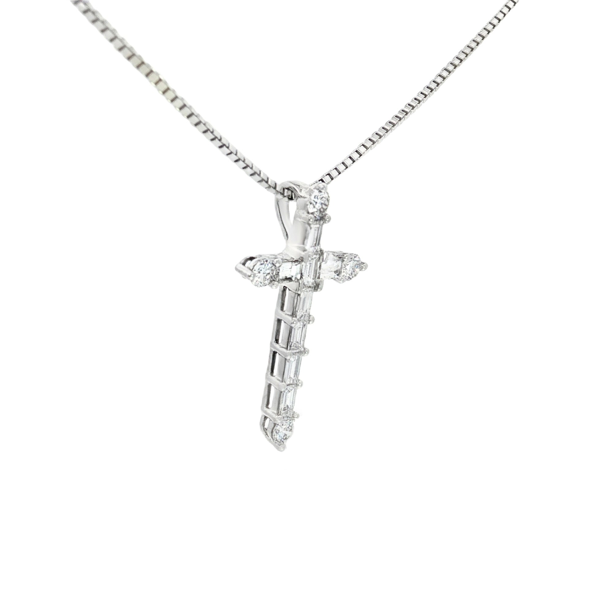 DIJE CRUZ DIAMANTES BAGUETTE