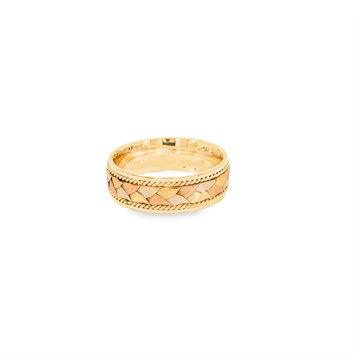 ANILLO TRENZA TRICOLOR