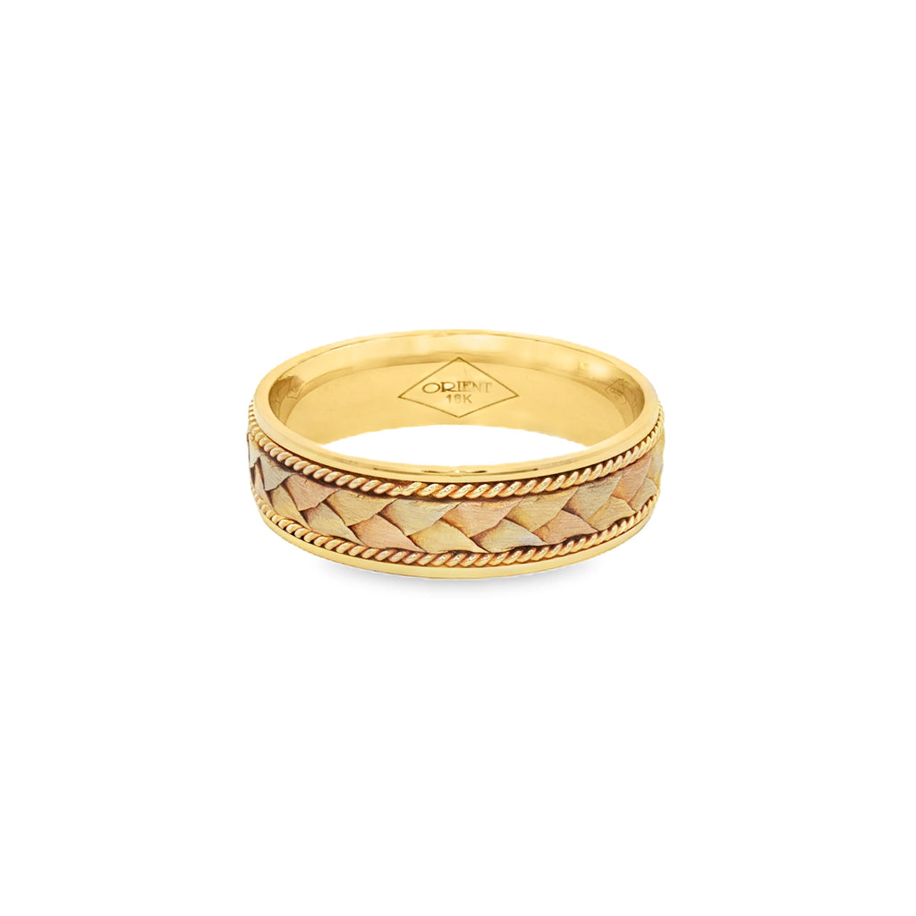 ANILLO TRENZA TRICOLOR