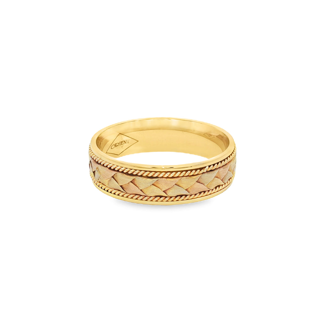 ANILLO TRENZA TRICOLOR