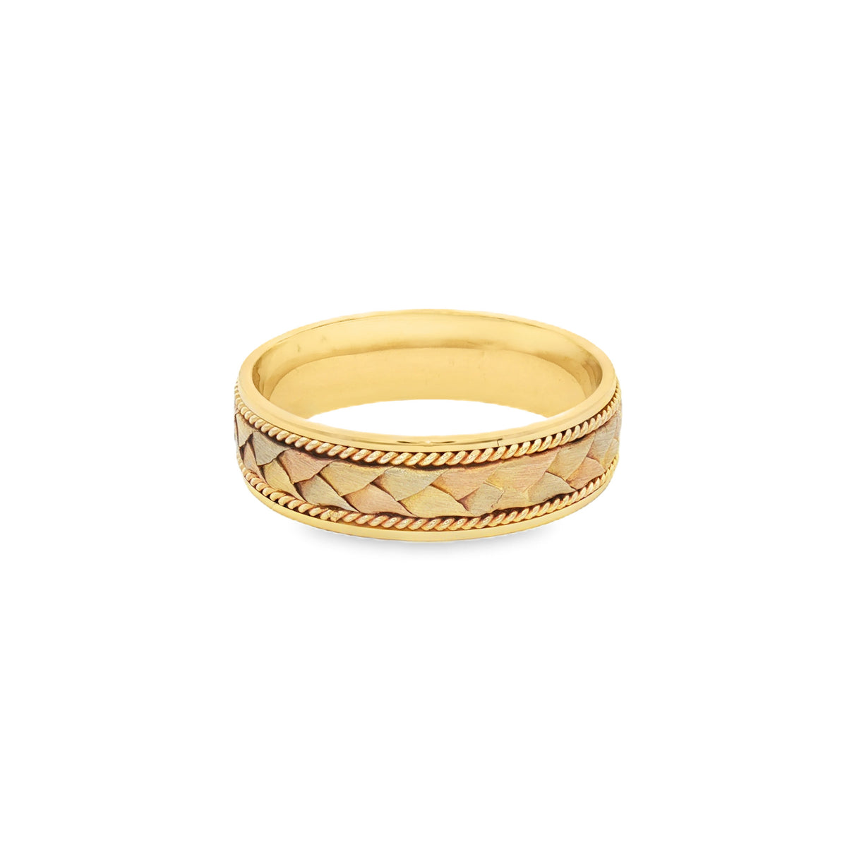 ANILLO TRENZA TRICOLOR