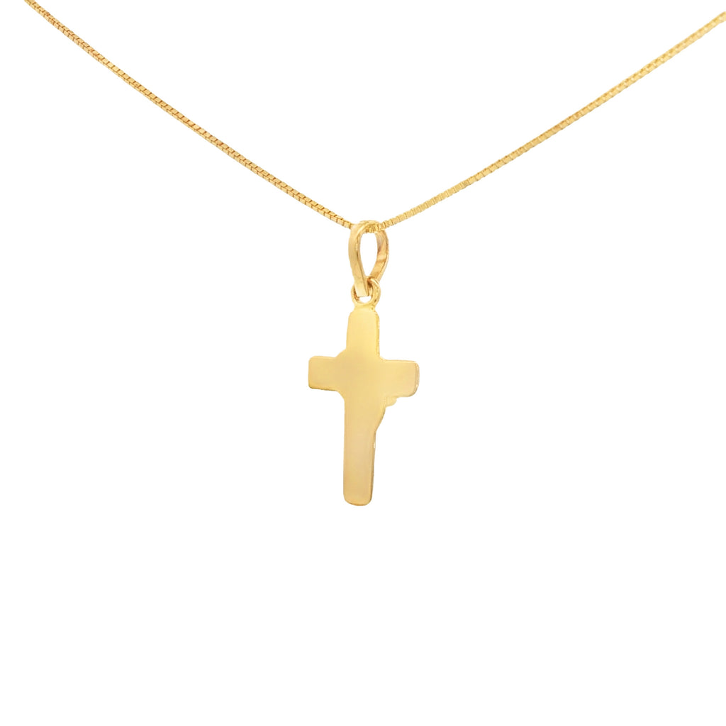 DIJE CRUCIFIJO CORAZON CON ESMERALDA