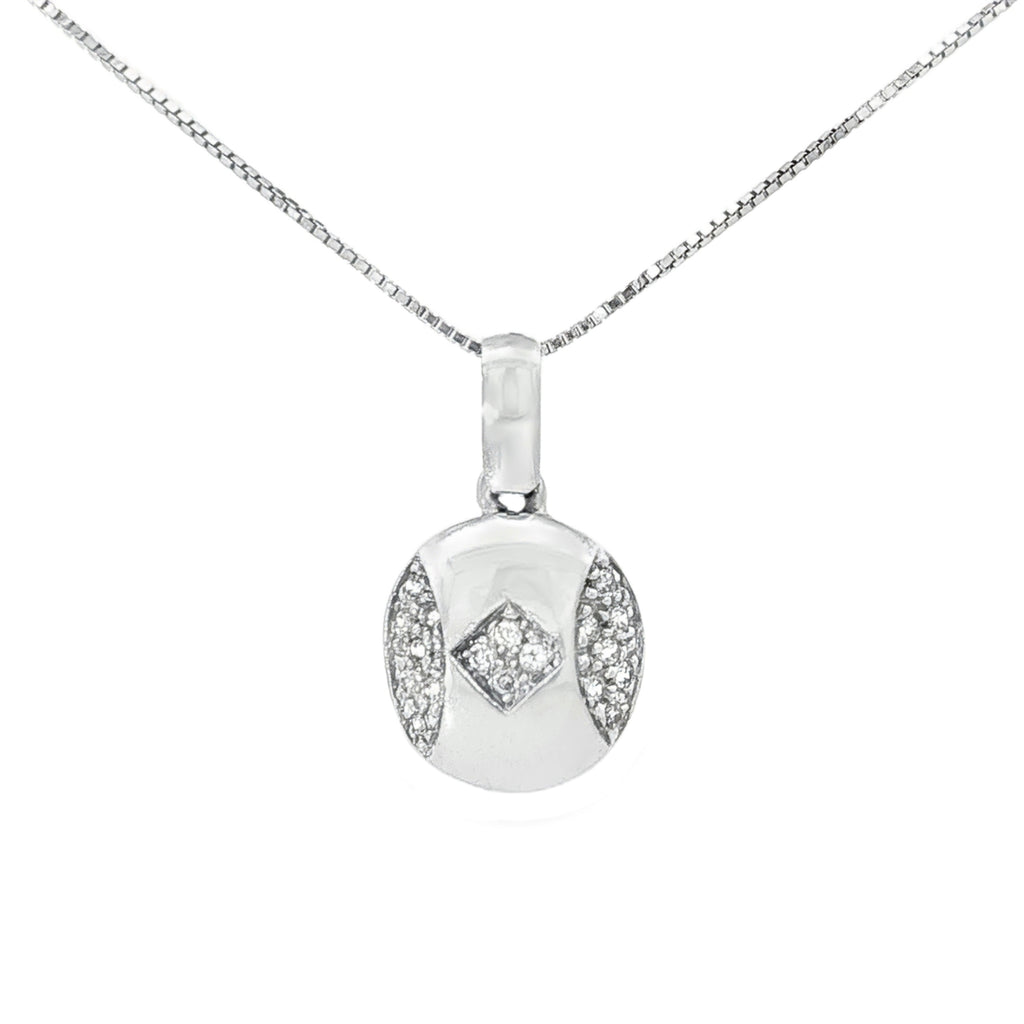 DIJE OVAL ROMBO ZIRCONES