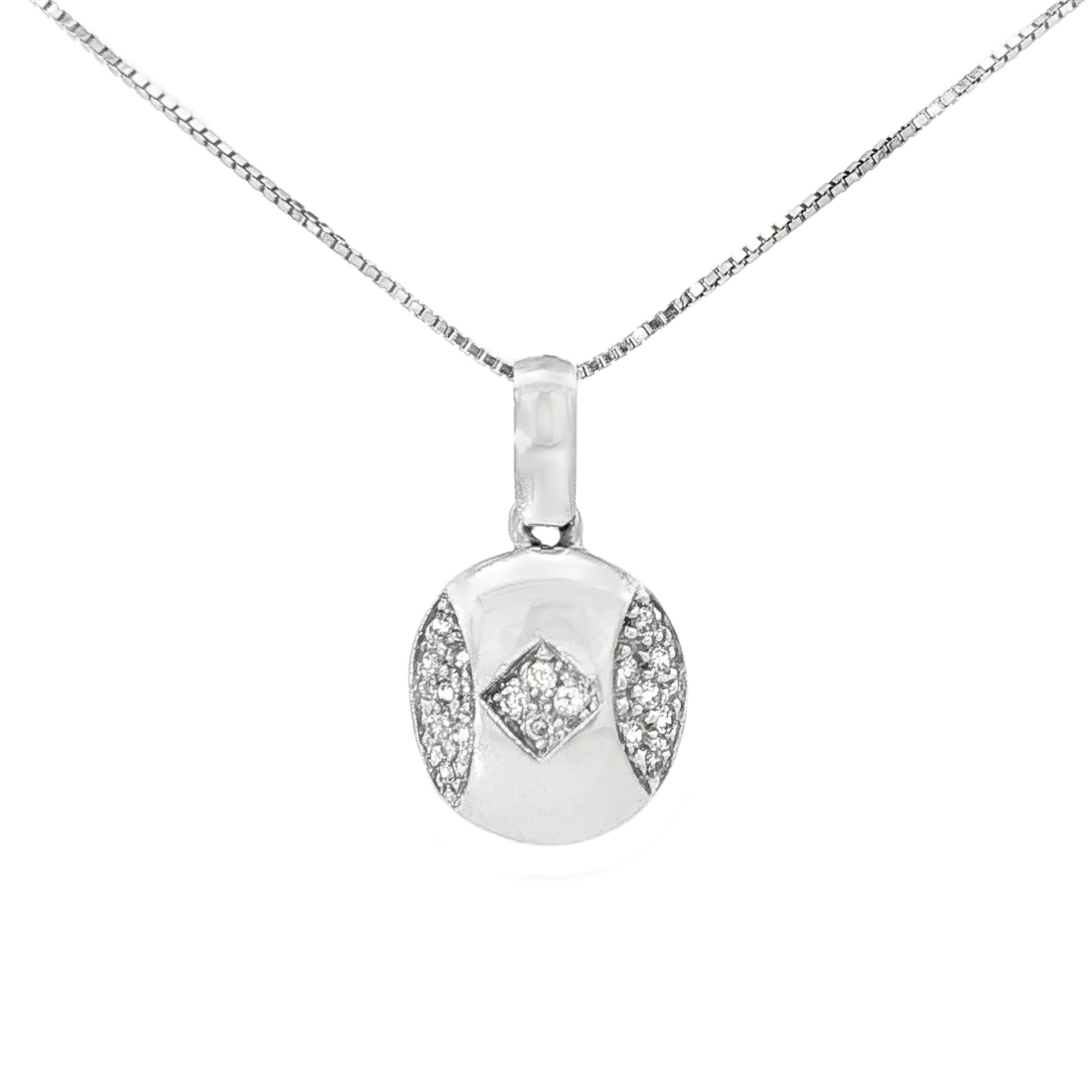 DIJE OVAL ROMBO ZIRCONES