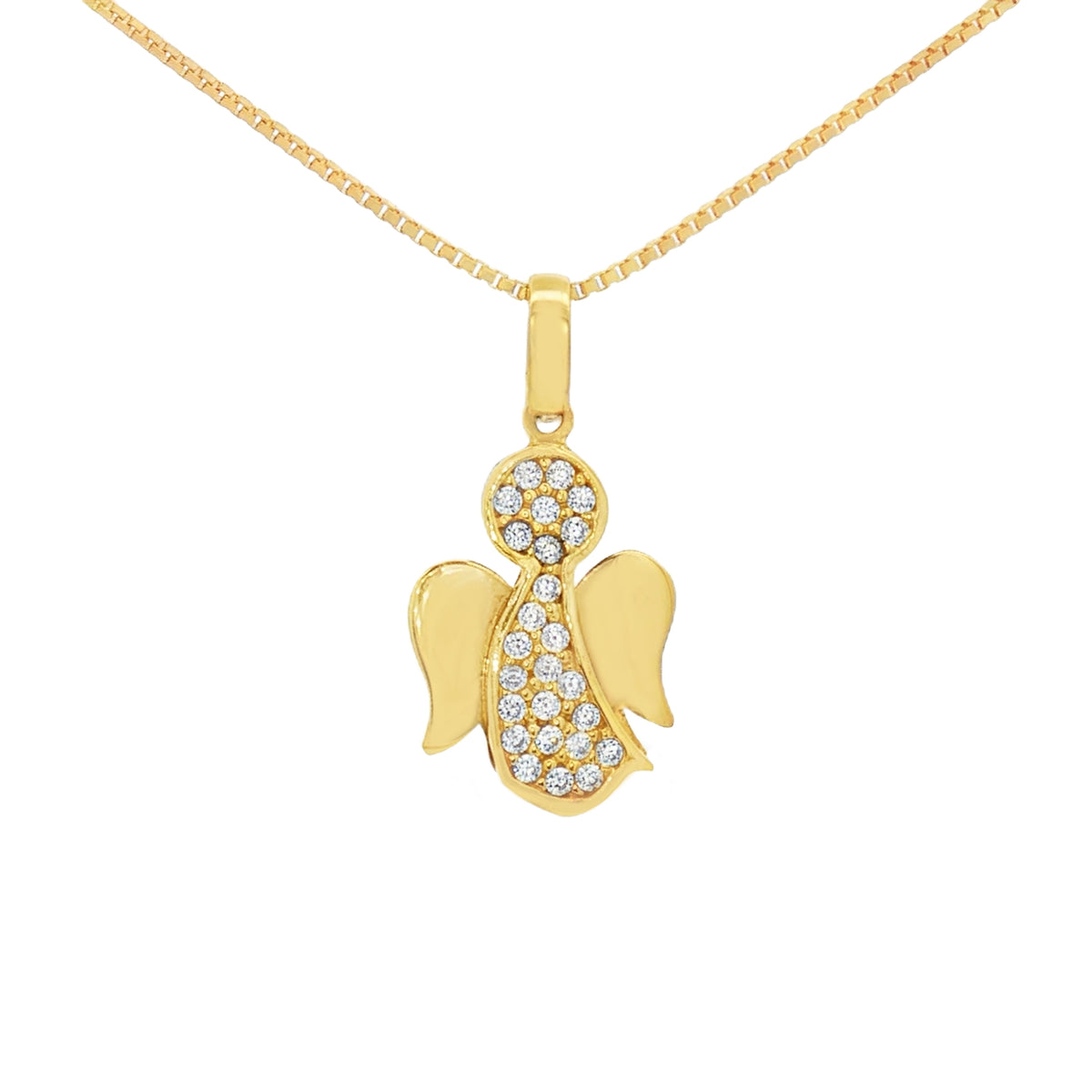 DIJE ÁNGEL CON ZIRCONES