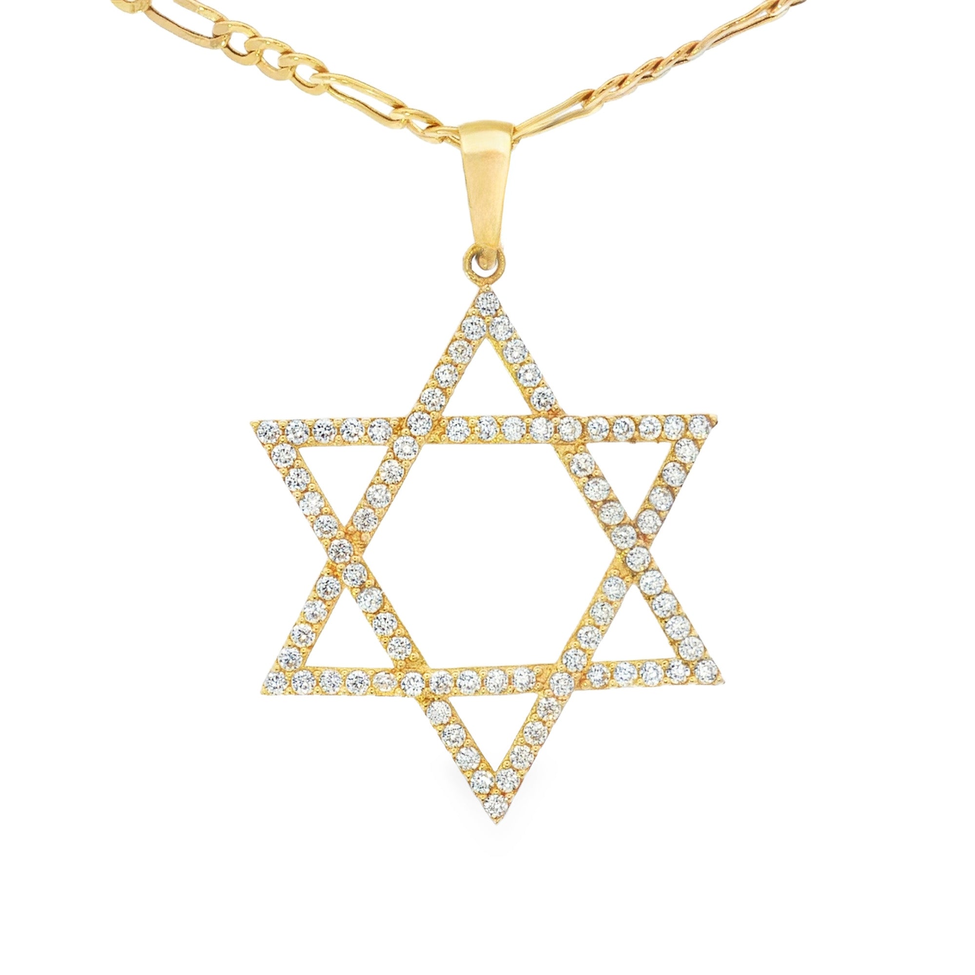 DIJE ESTRELLA DE DAVID ZIRCONES