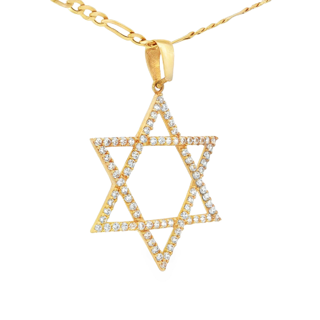 DIJE ESTRELLA DE DAVID ZIRCONES