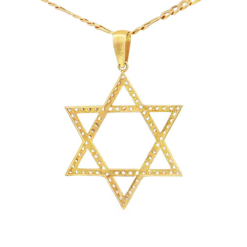 DIJE ESTRELLA DE DAVID ZIRCONES