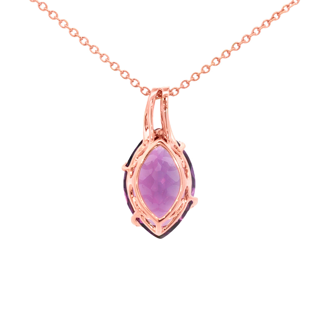 DIJE AMATISTA Y DIAMANTES