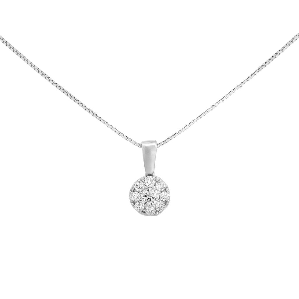 DIJE FLOR CON DIAMANTES