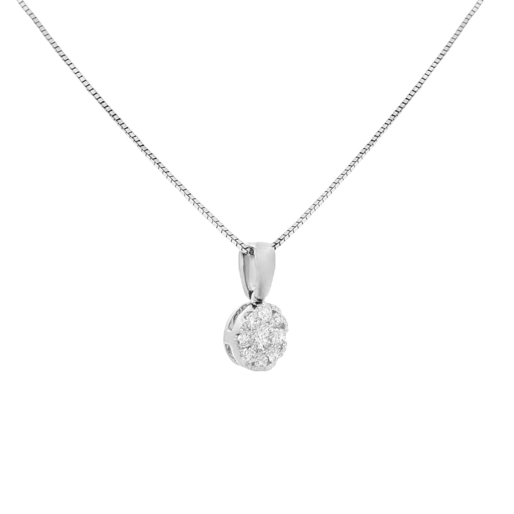 DIJE FLOR CON DIAMANTES