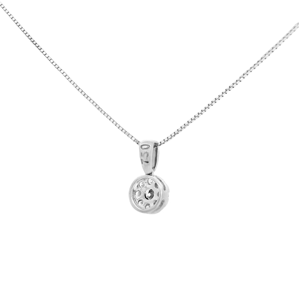 DIJE FLOR CON DIAMANTES