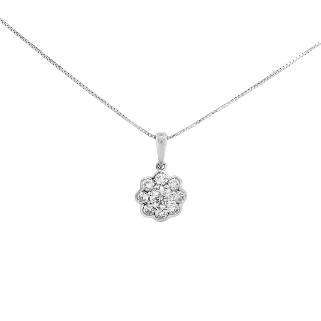 DIJE FLOR DE DIAMANTES