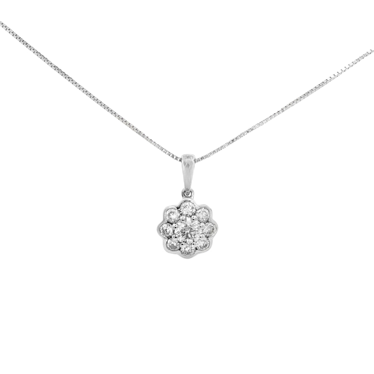 DIJE FLOR DE DIAMANTES