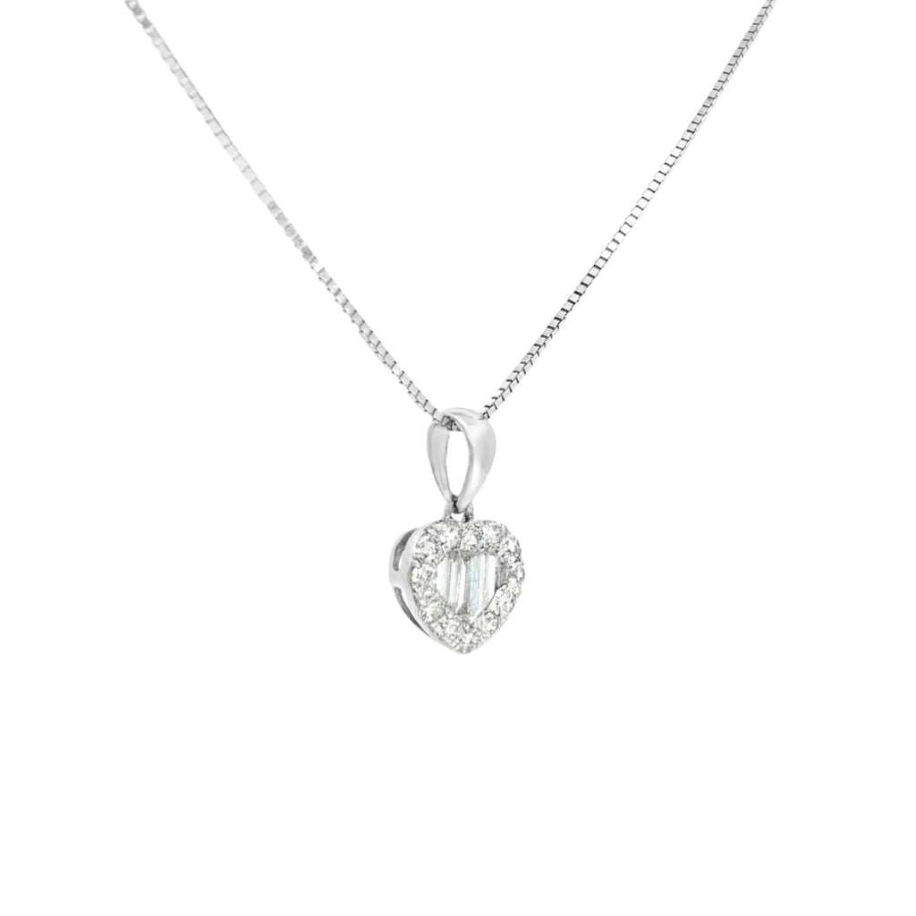 DIJE CORAZÓN CON DIAMANTES