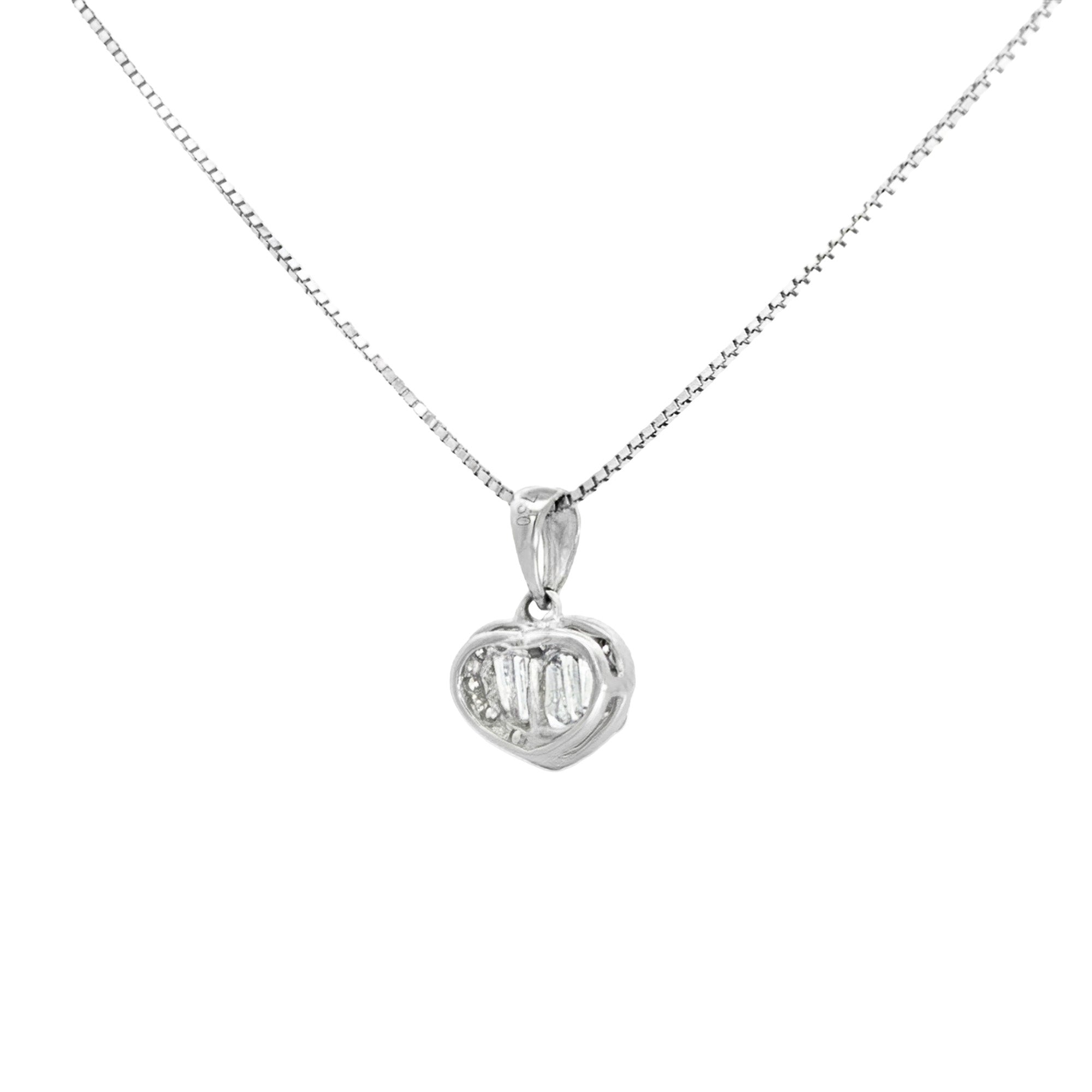 DIJE CORAZÓN CON DIAMANTES