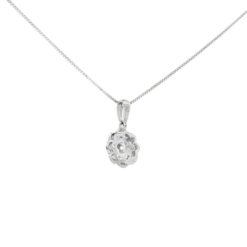 DIJE FLOR CON DIAMANTES