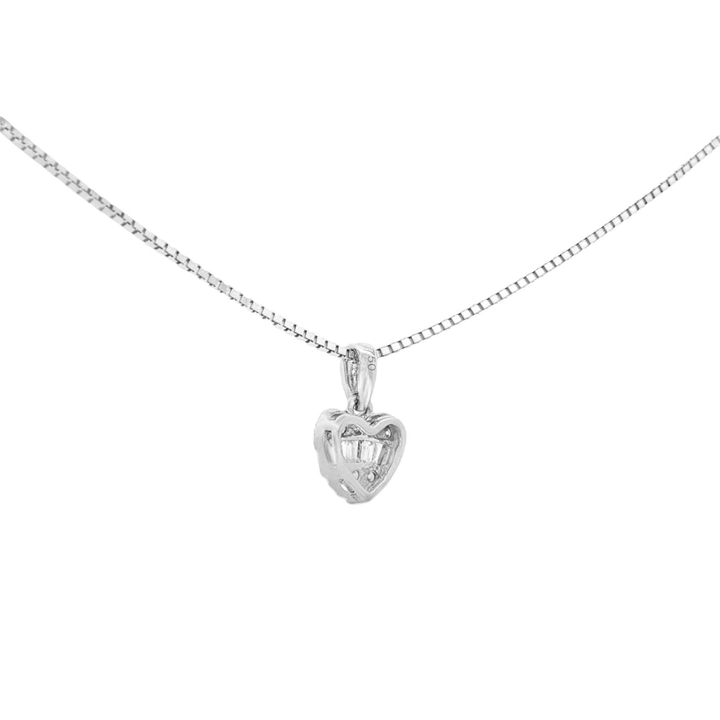 DIJE CORAZÓN CON DIAMANTES