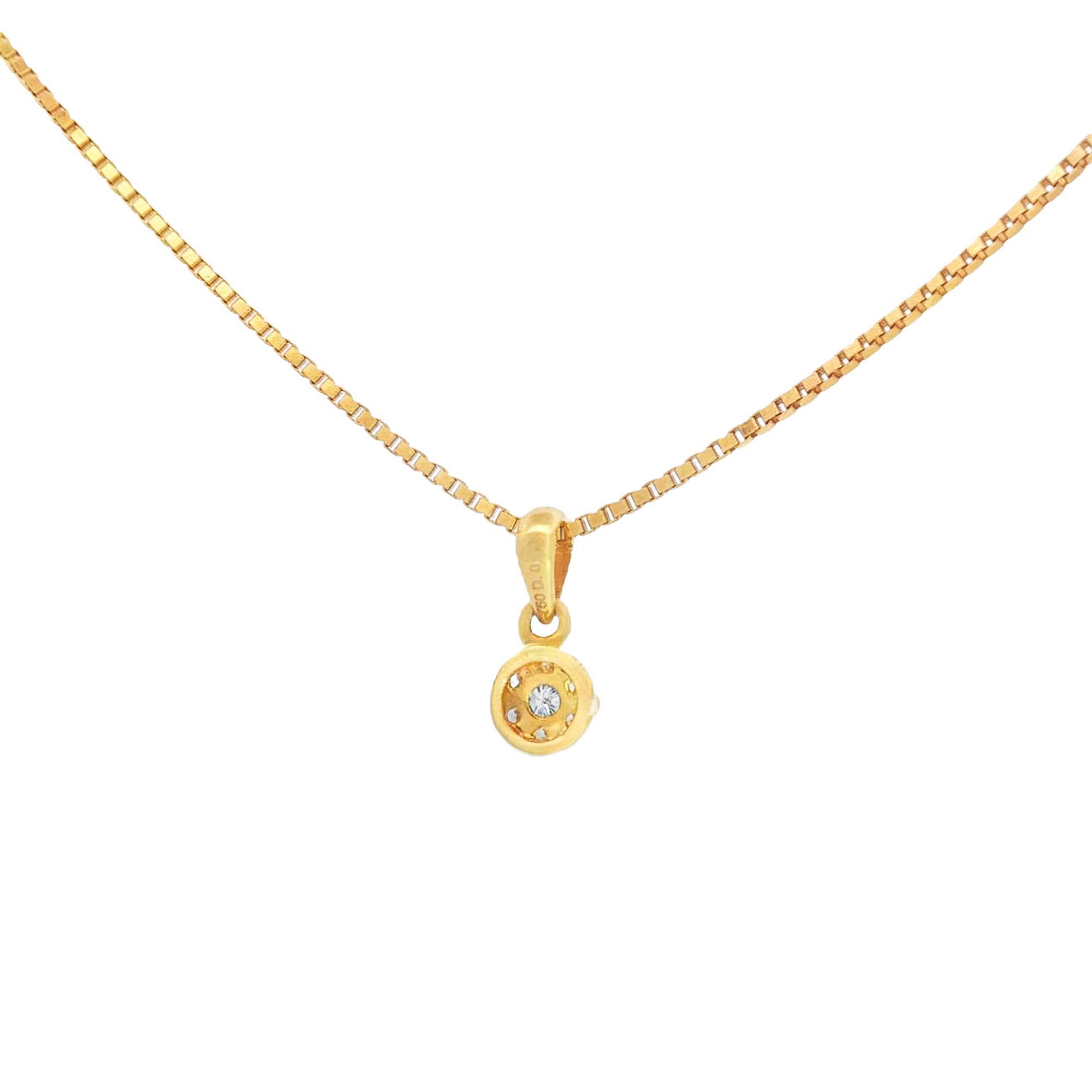 DIJE FLOR CON DIAMANTES