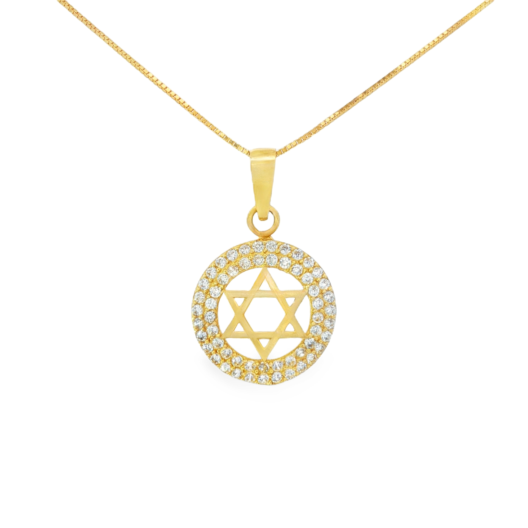 DIJE ESTRELLA DE DAVID ZIRCONES