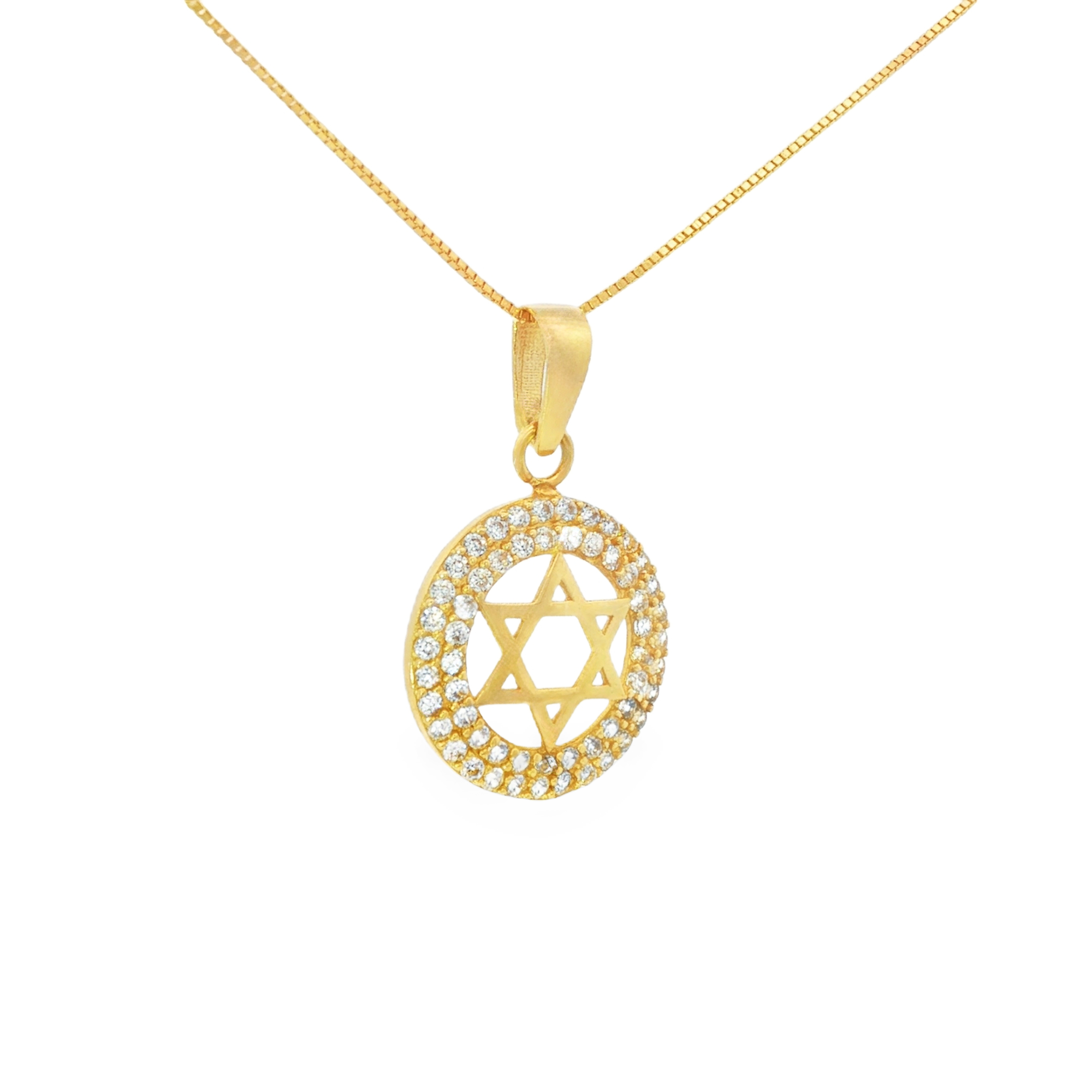 DIJE ESTRELLA DE DAVID ZIRCONES