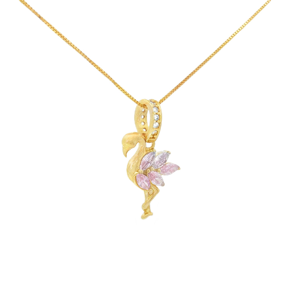 DIJE FLAMENCO ZIRCÓN ROSA