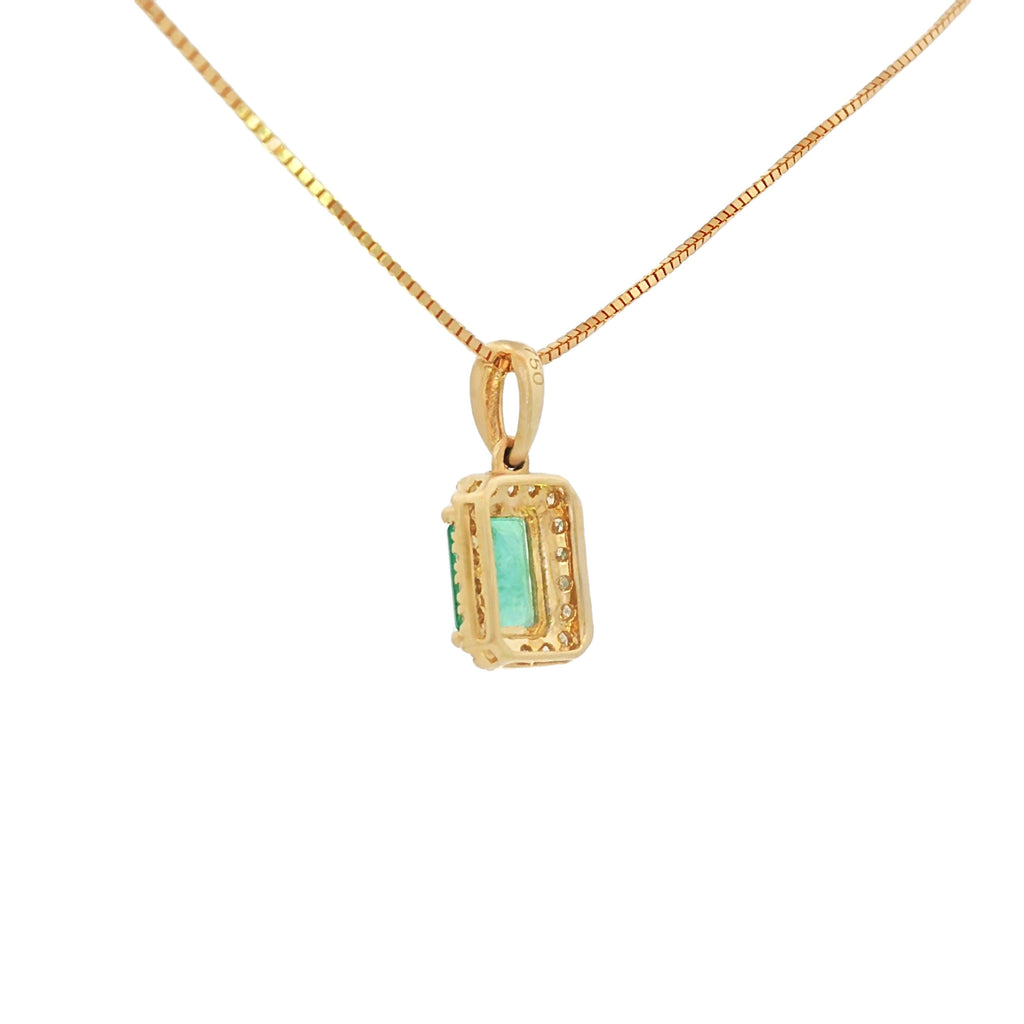 DIJE ESMERALDA Y DIAMANTES