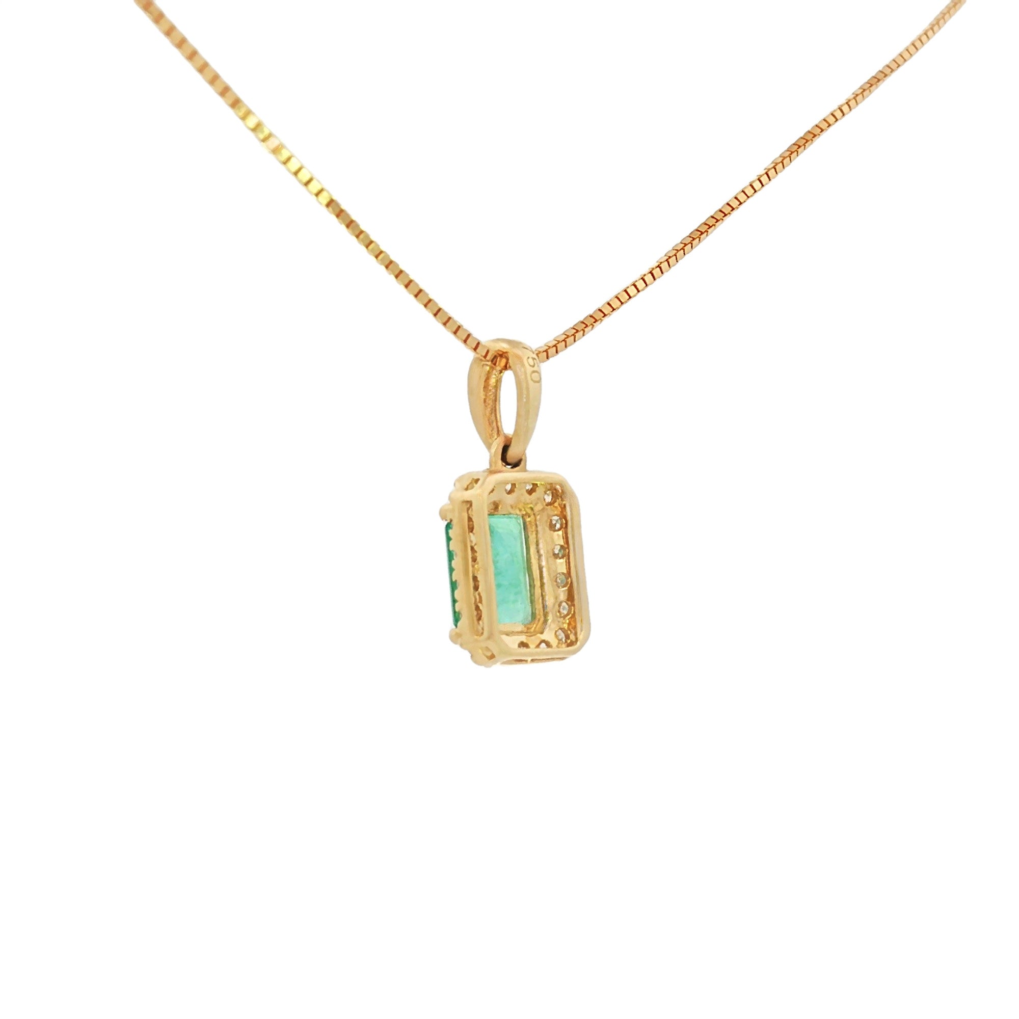 DIJE ESMERALDA Y DIAMANTES