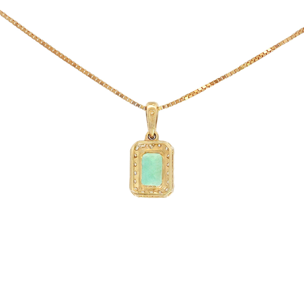 DIJE ESMERALDA Y DIAMANTES