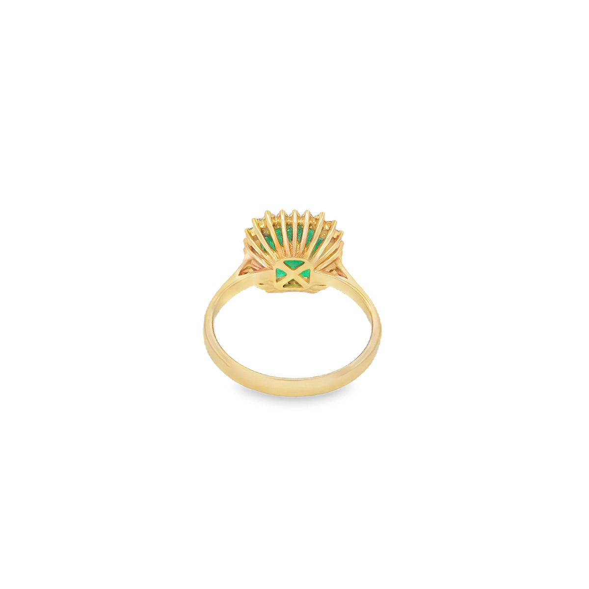 ANILLO CON ESMERALDA Y DIAMANTES