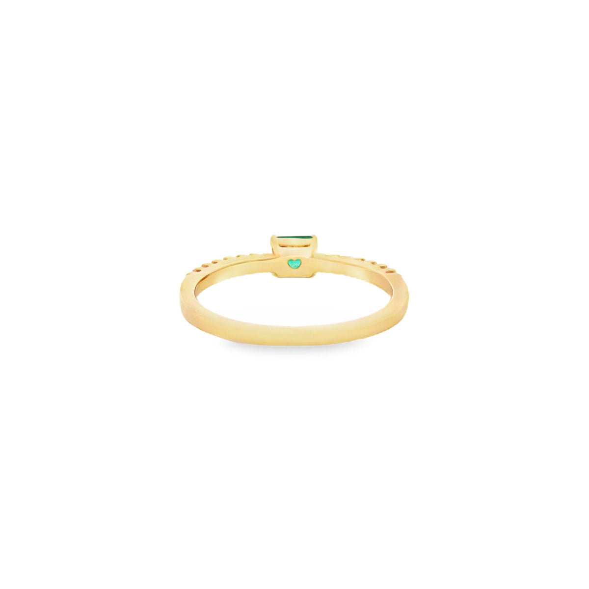 ANILLO CON ESMERALDA Y DIAMANTES