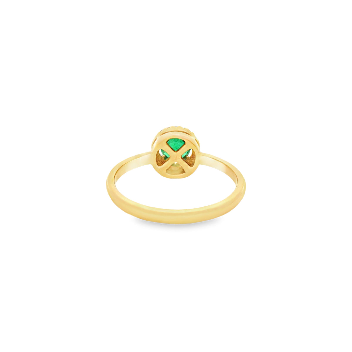 ANILLO CON ESMERALDA Y DIAMANTES