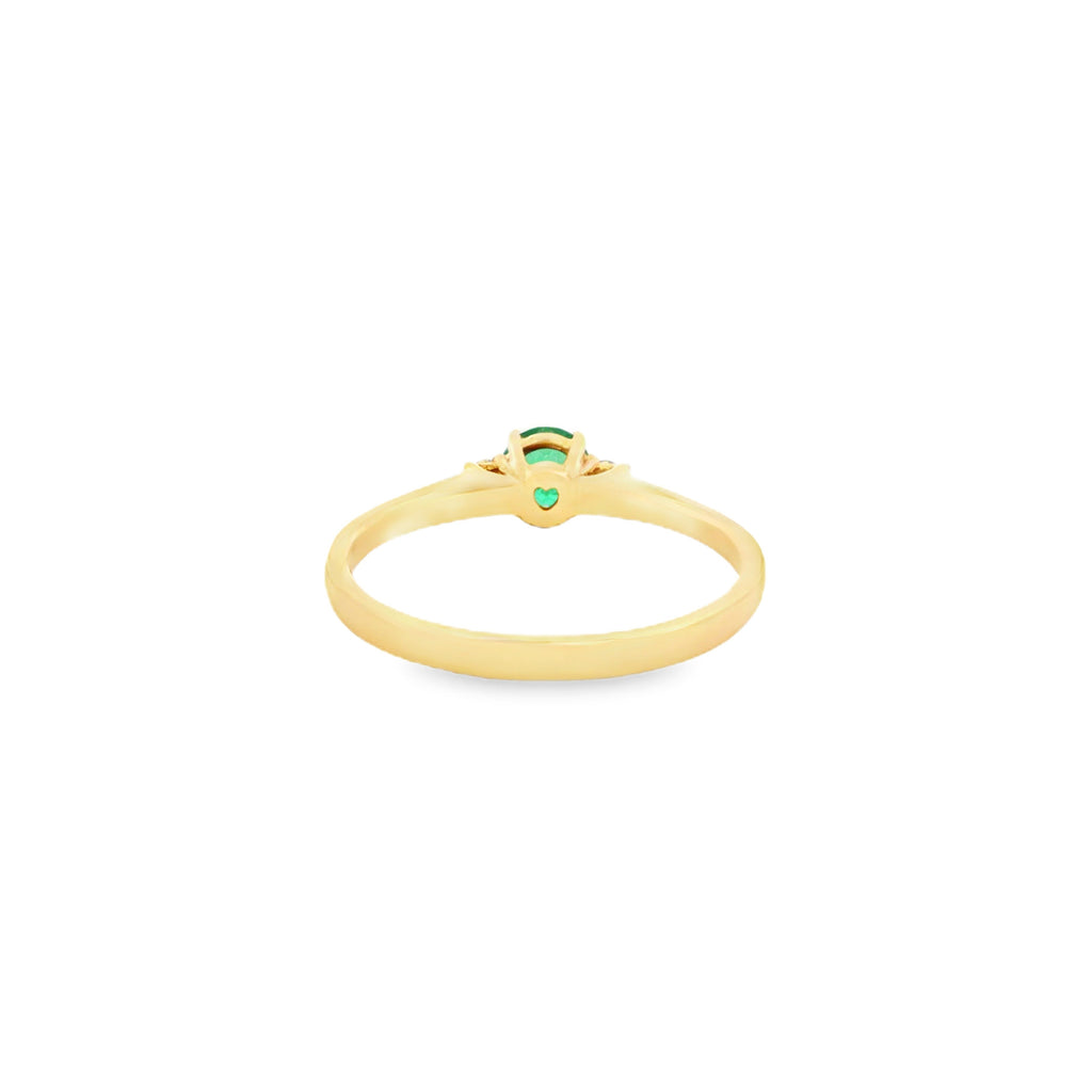 ANILLO CON ESMERALDA Y DIAMANTES