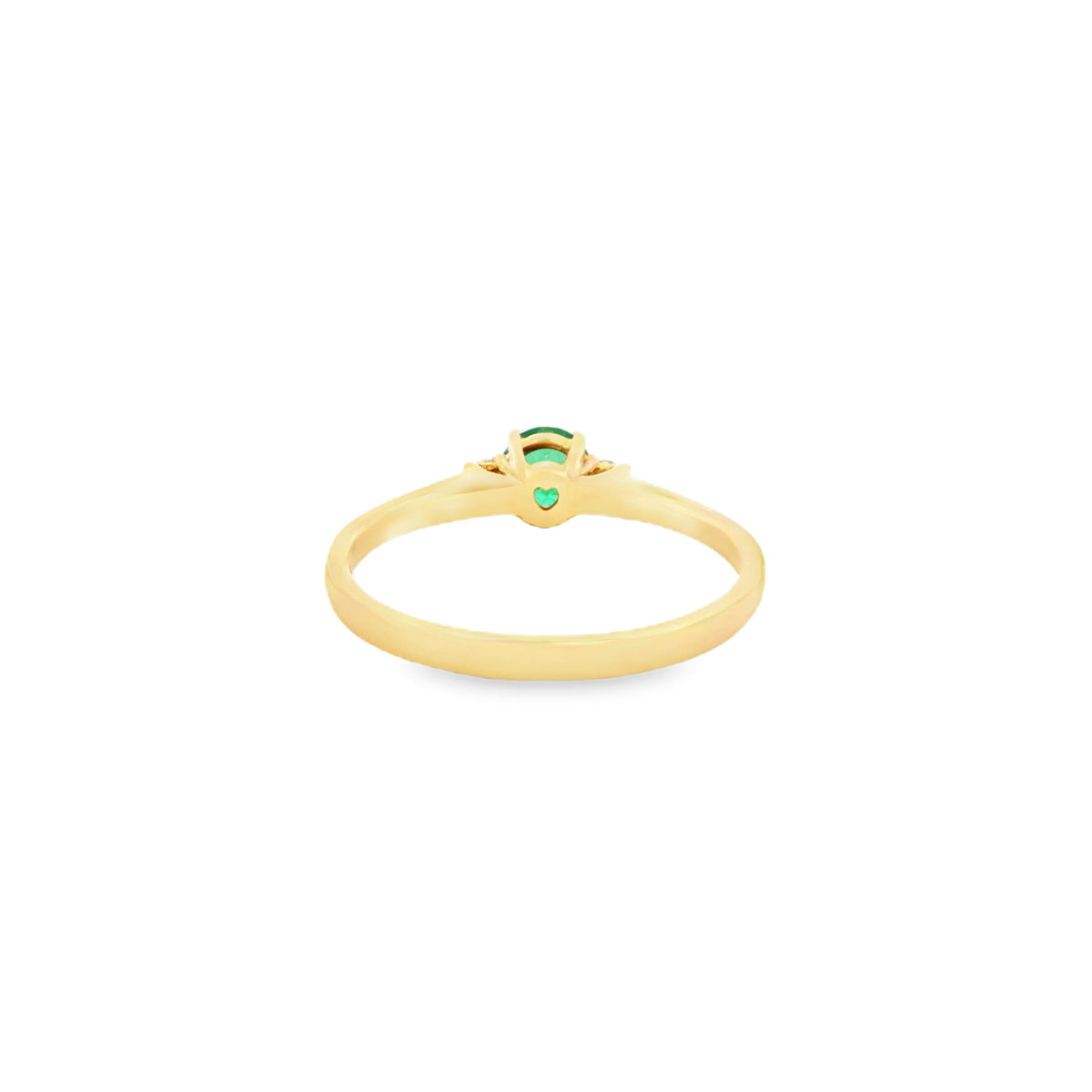 ANILLO CON ESMERALDA Y DIAMANTES
